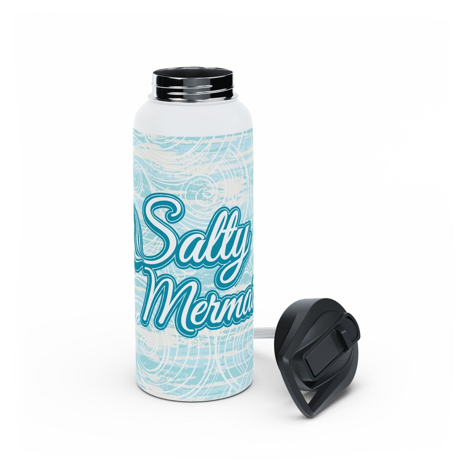 Printify Salty Mermaid 32oz Stainless Steel Water Bottle 32oz / White 27309979979426127654