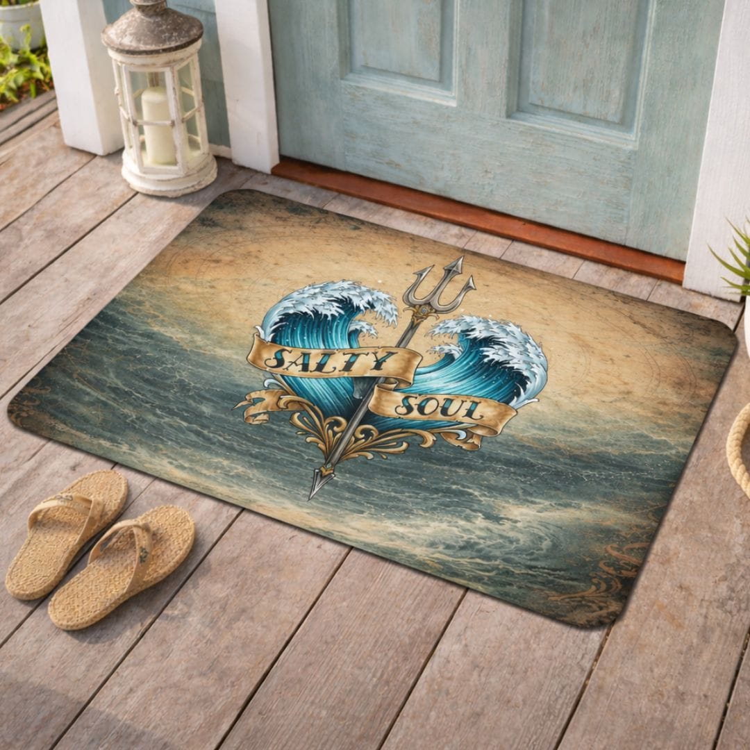 Printify Salty Soul Doormat 18'' × 30'' 14772554651179366189