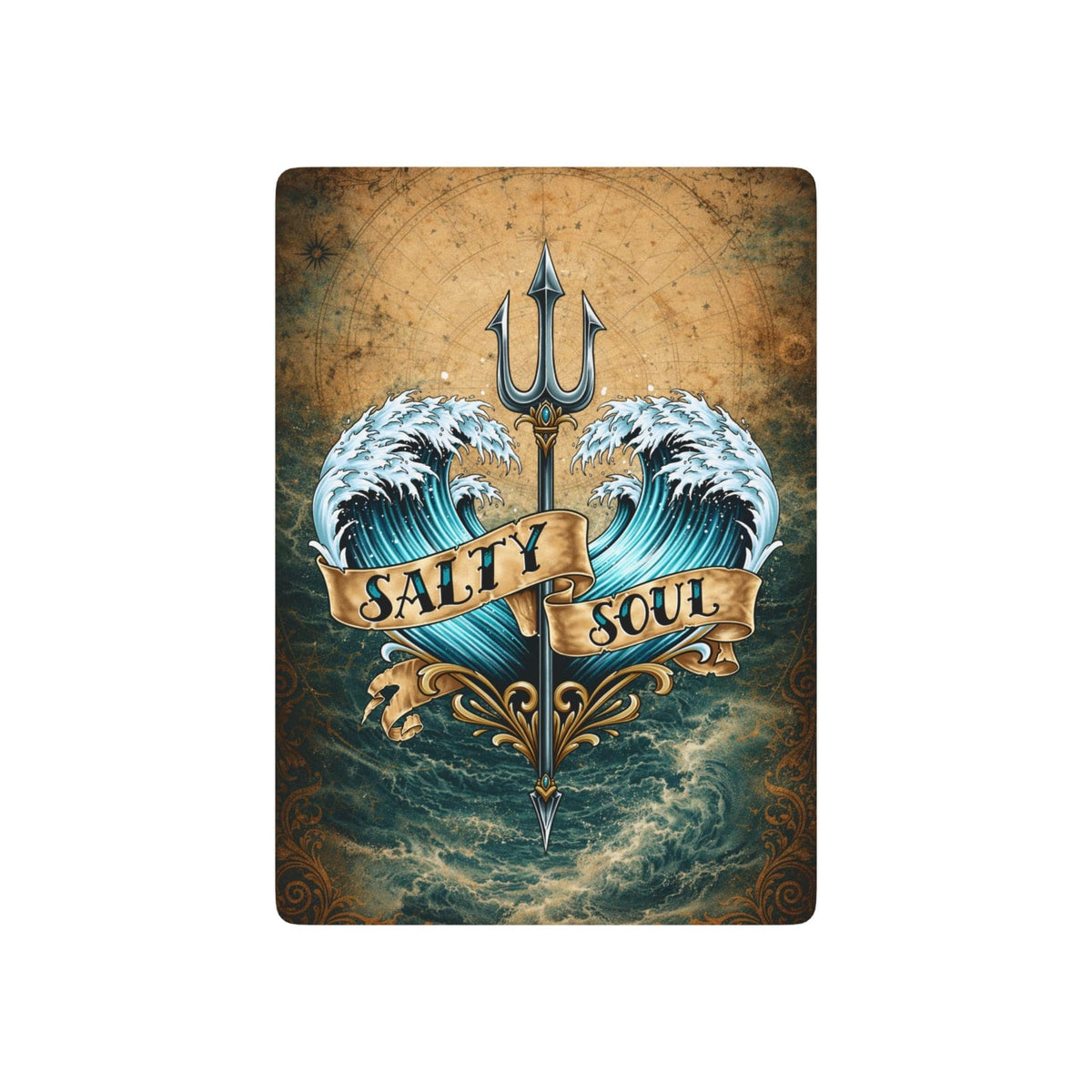 Printify Salty Soul Poker Playing Cards 2.5" x 3.5" / White / Semi Glossy 18702353665536234688