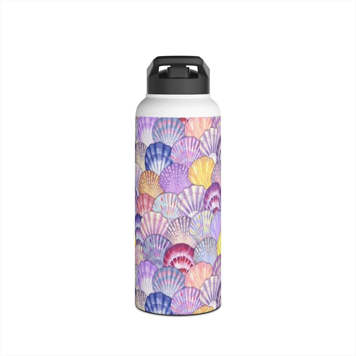 Printify Scallop Shell 32oz Stainless Steel Water Bottle 32oz / White 23760049655529716829