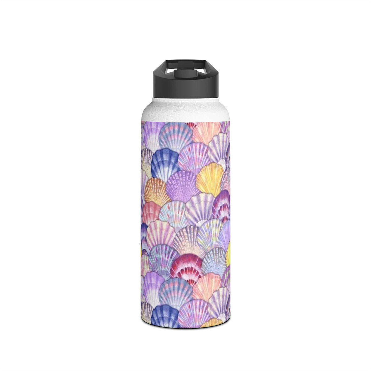 Printify Scallop Shell 32oz Stainless Steel Water Bottle 32oz / White 23760049655529716829