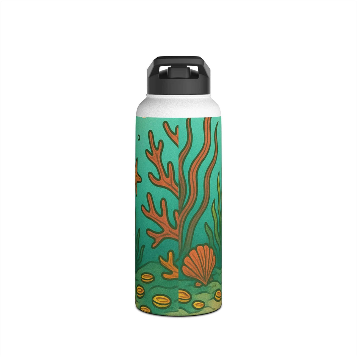 Printify SEAWEED SIREN 32oz Stainless Steel Water Bottle 32oz / White 26895801340718688619