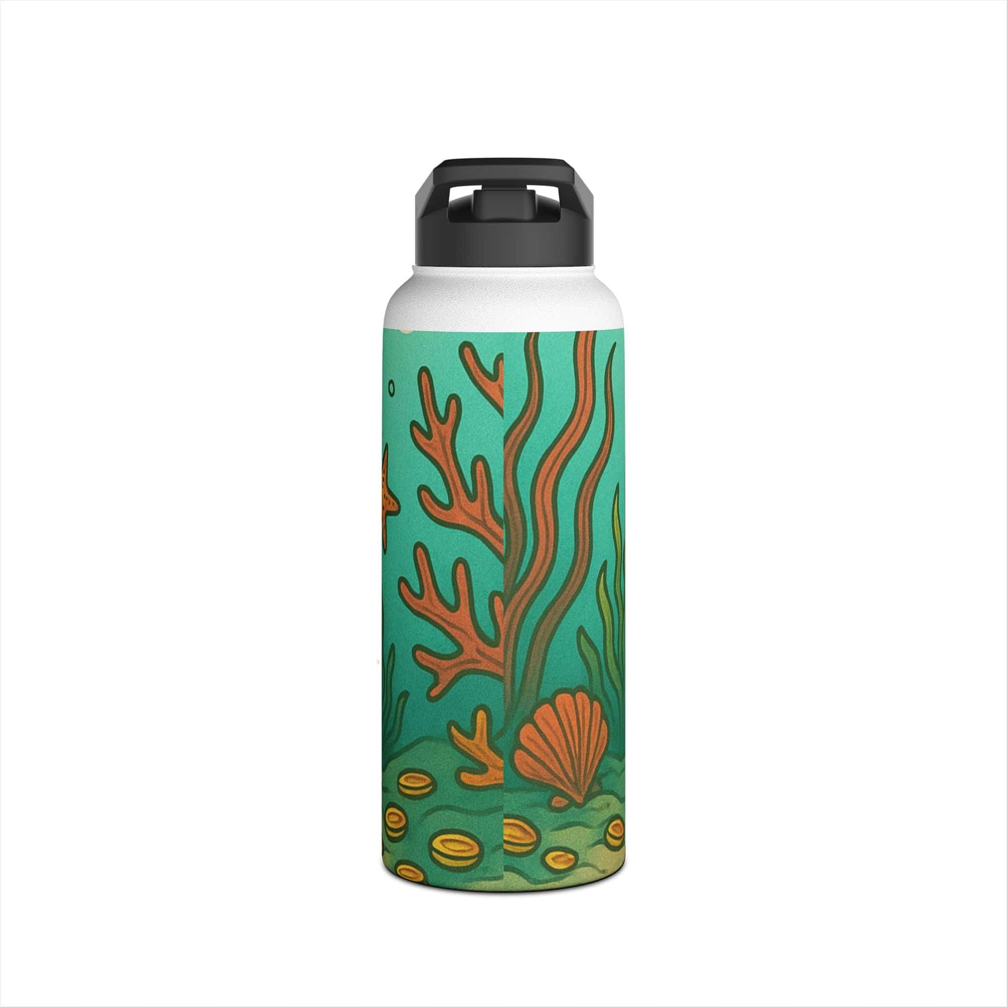 Printify SEAWEED SIREN 32oz Stainless Steel Water Bottle 32oz / White 26895801340718688619