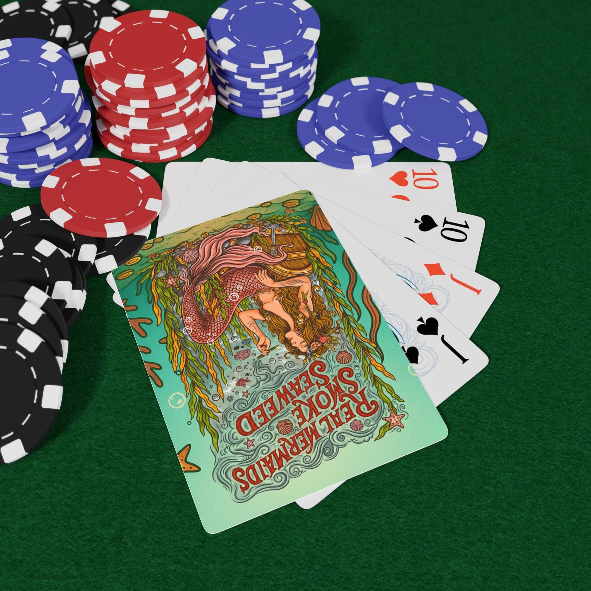 Printify Seaweed Siren Playing Cards 2.5" x 3.5" 19019572791244261930