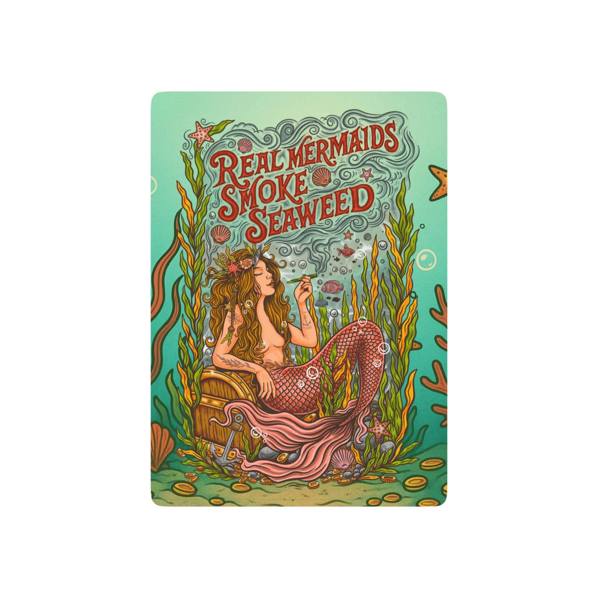 Printify Seaweed Siren Playing Cards 2.5" x 3.5" 19019572791244261930