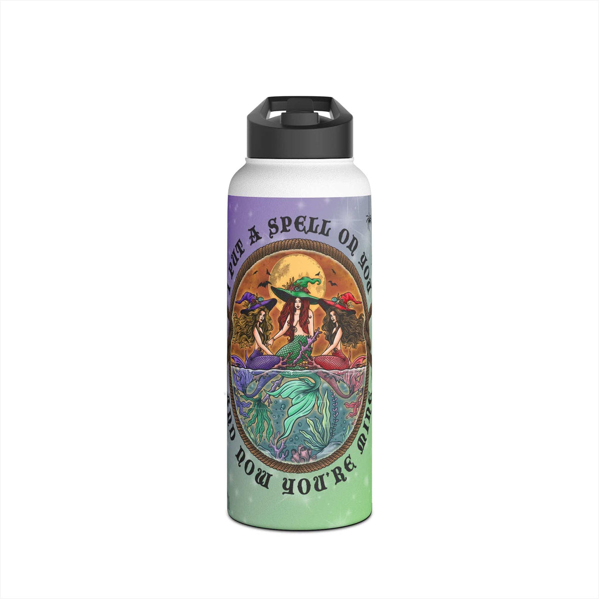 Printify Siren Sisters 32oz Stainless Steel Water Bottle 32oz / White 14495818735668627633