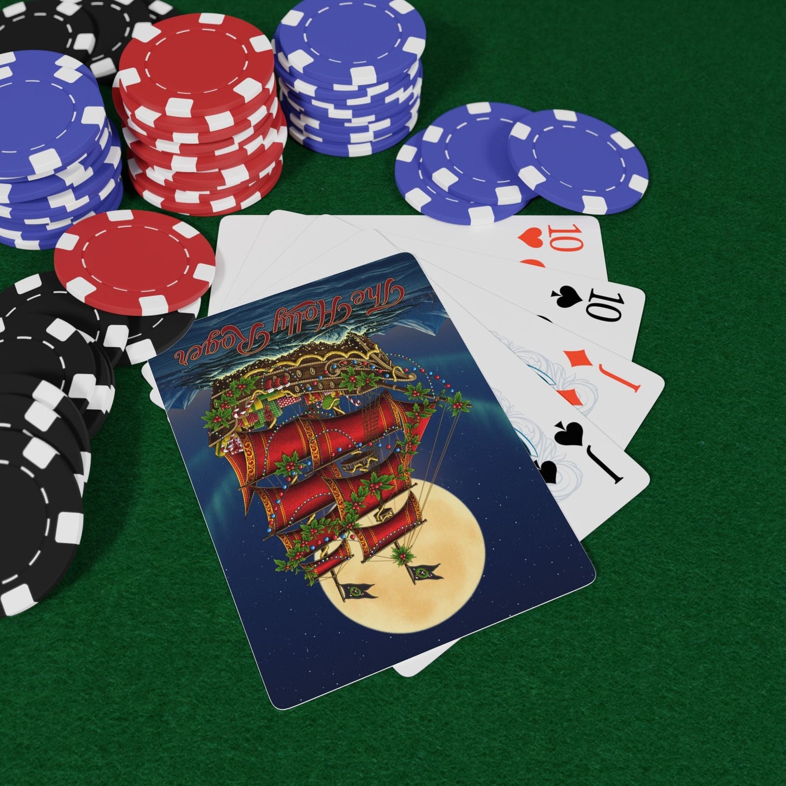 Printify The Holly Roger Playing Cards 2.5" x 3.5" / White / Semi Glossy 71149552446364148734