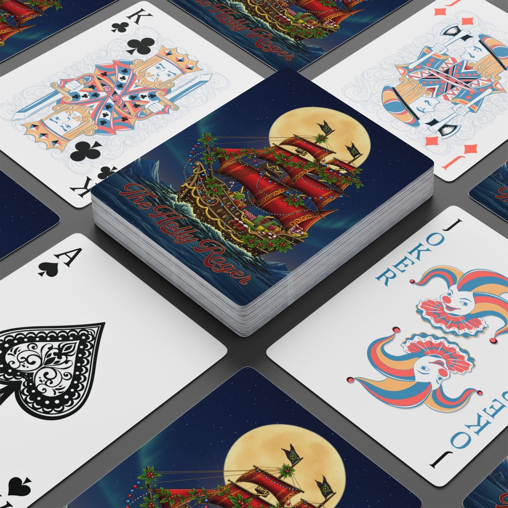 Printify The Holly Roger Playing Cards 2.5" x 3.5" / White / Semi Glossy 71149552446364148734