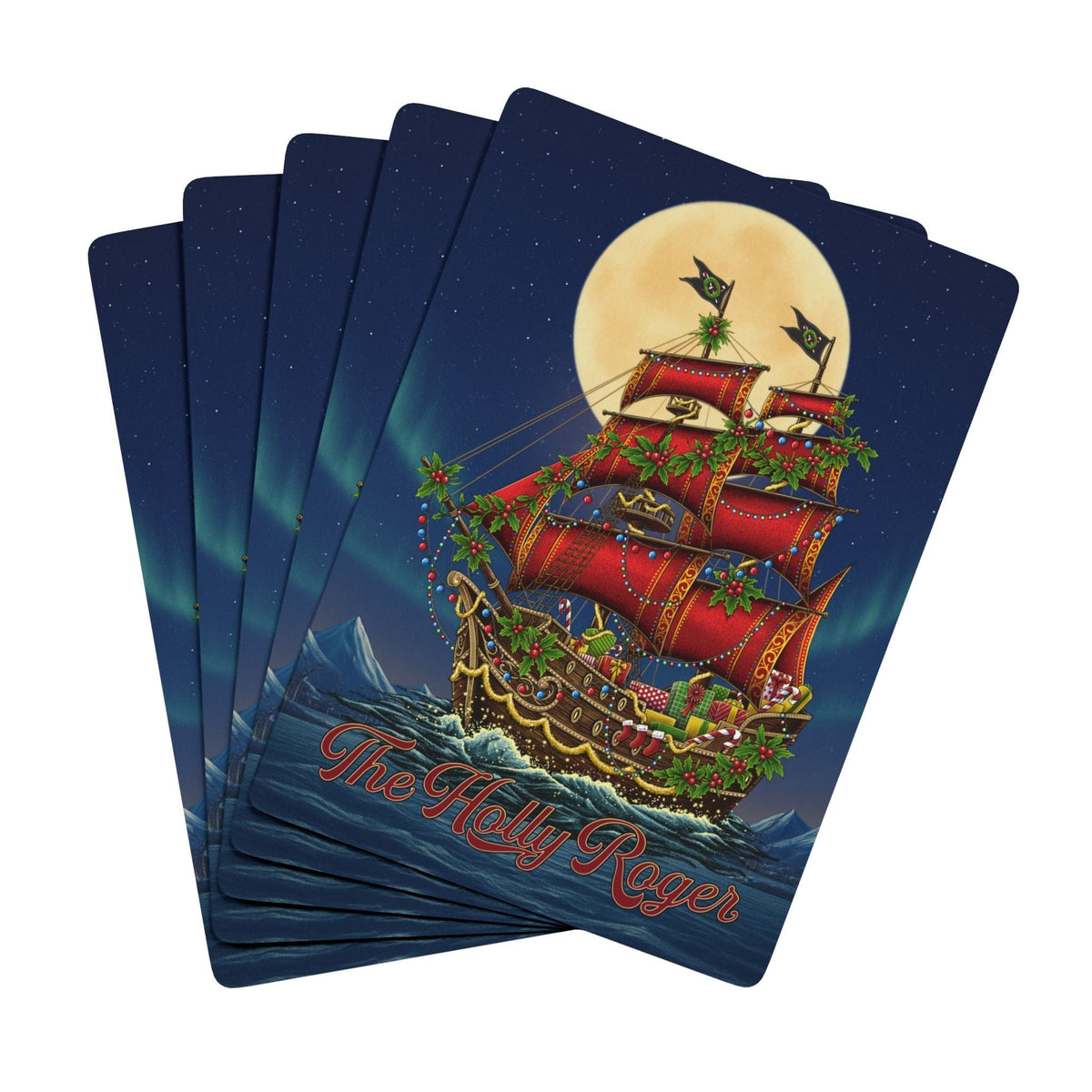 Printify The Holly Roger Playing Cards 2.5&quot; x 3.5&quot; / White / Semi Glossy 71149552446364148734