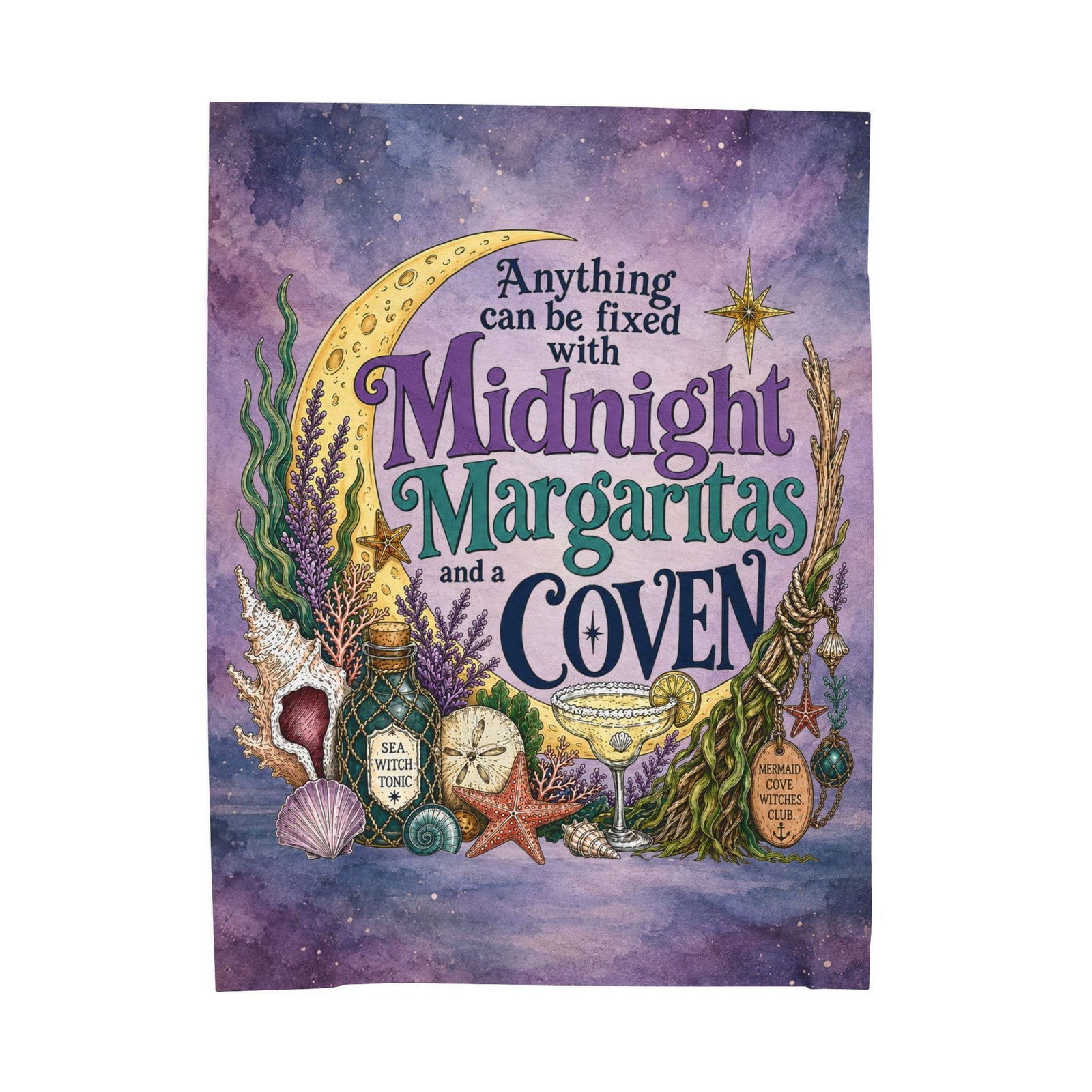 Printify The Mermaid Coven Plush Blanket (Mystic) 60" × 80" 94918819154148133362