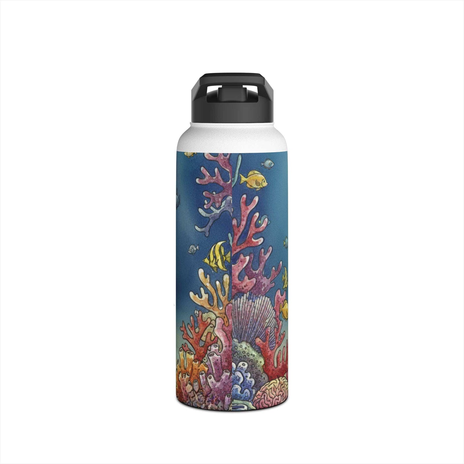 Printify Vintage Mermaid 32oz Stainless Steel Water Bottle 32oz / White 23069088674884770249