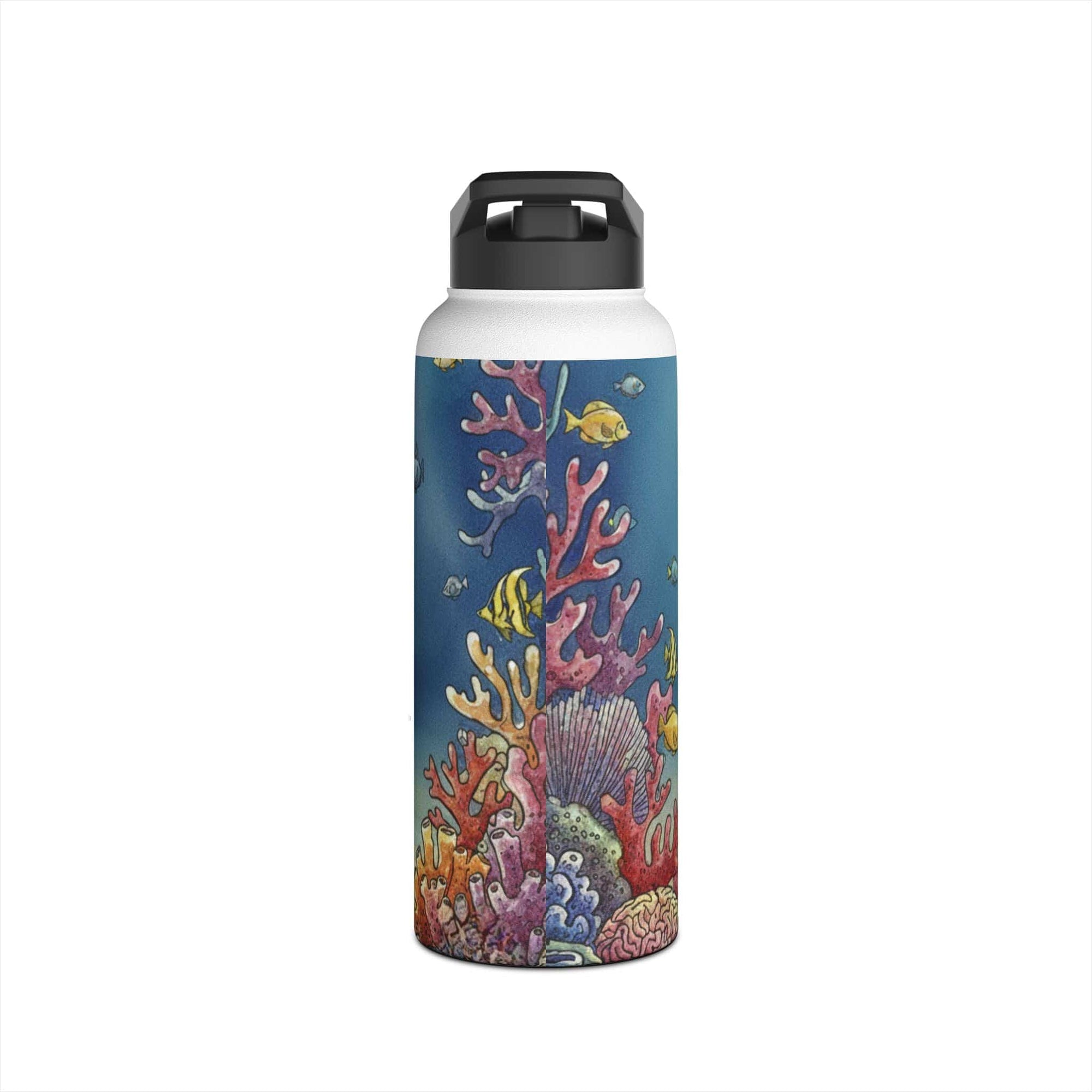 Printify Vintage Mermaid 32oz Stainless Steel Water Bottle 32oz / White 23069088674884770249