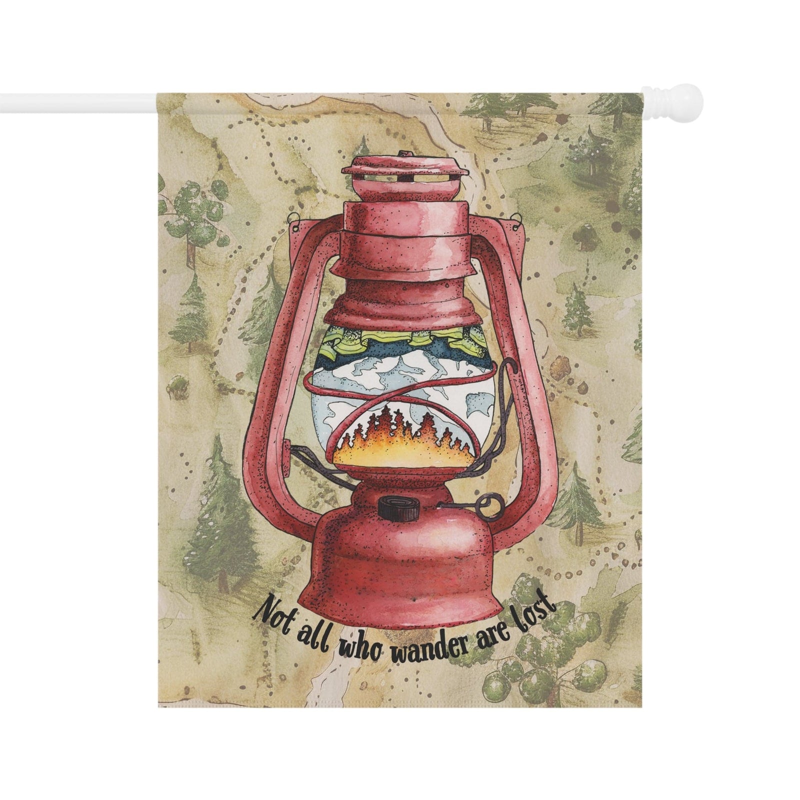 Printify Wander Lantern House Flag 24.5'' × 32'' 27007807627143302136