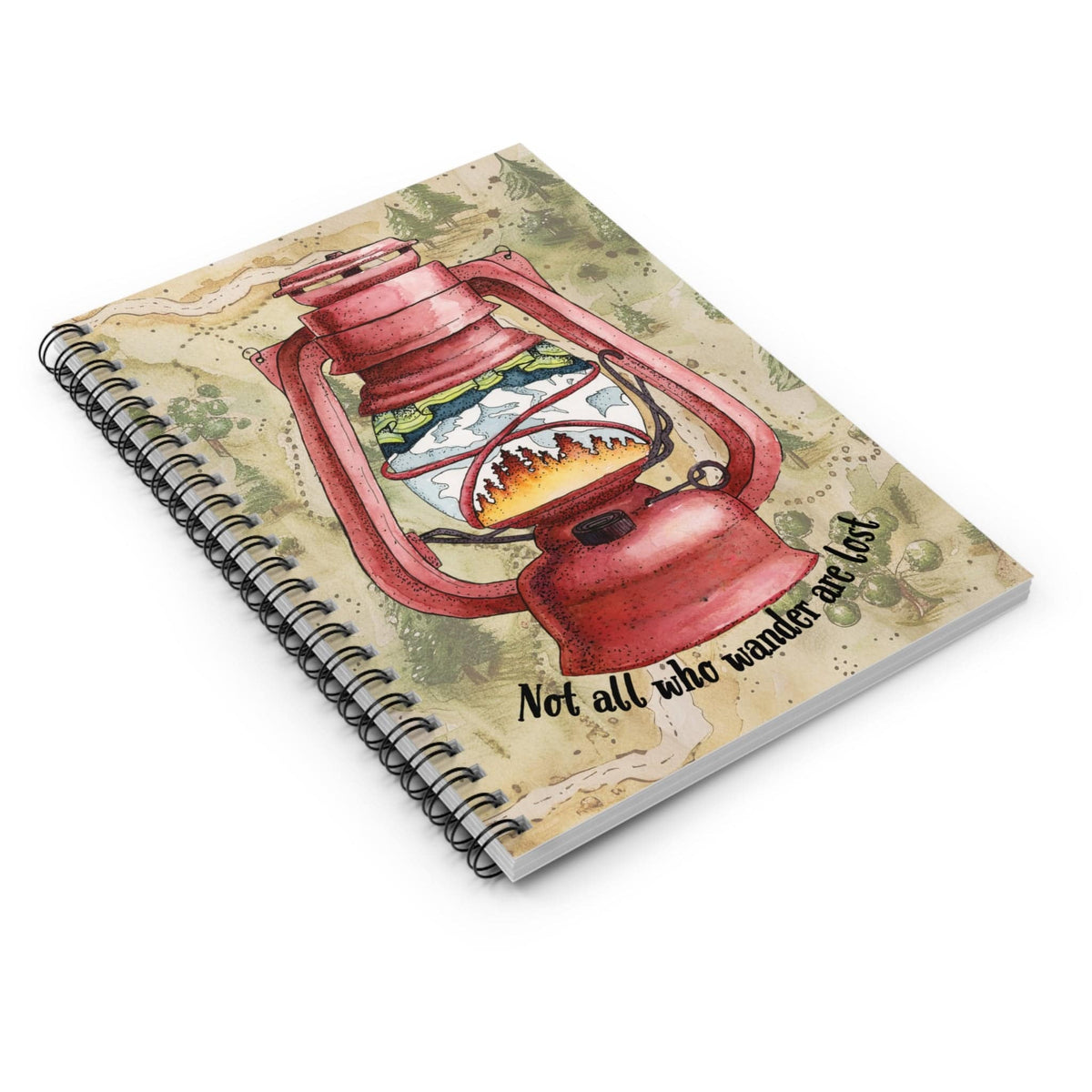 Printify Wander Lantern Notebook One Size 33434106235994853836