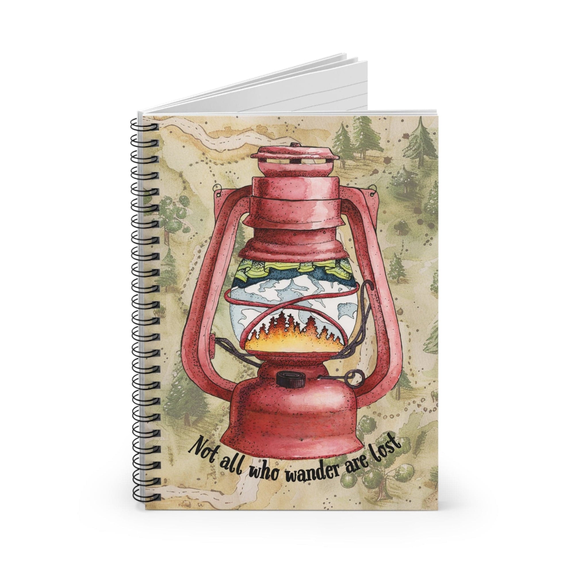 Printify Wander Lantern Notebook One Size 33434106235994853836