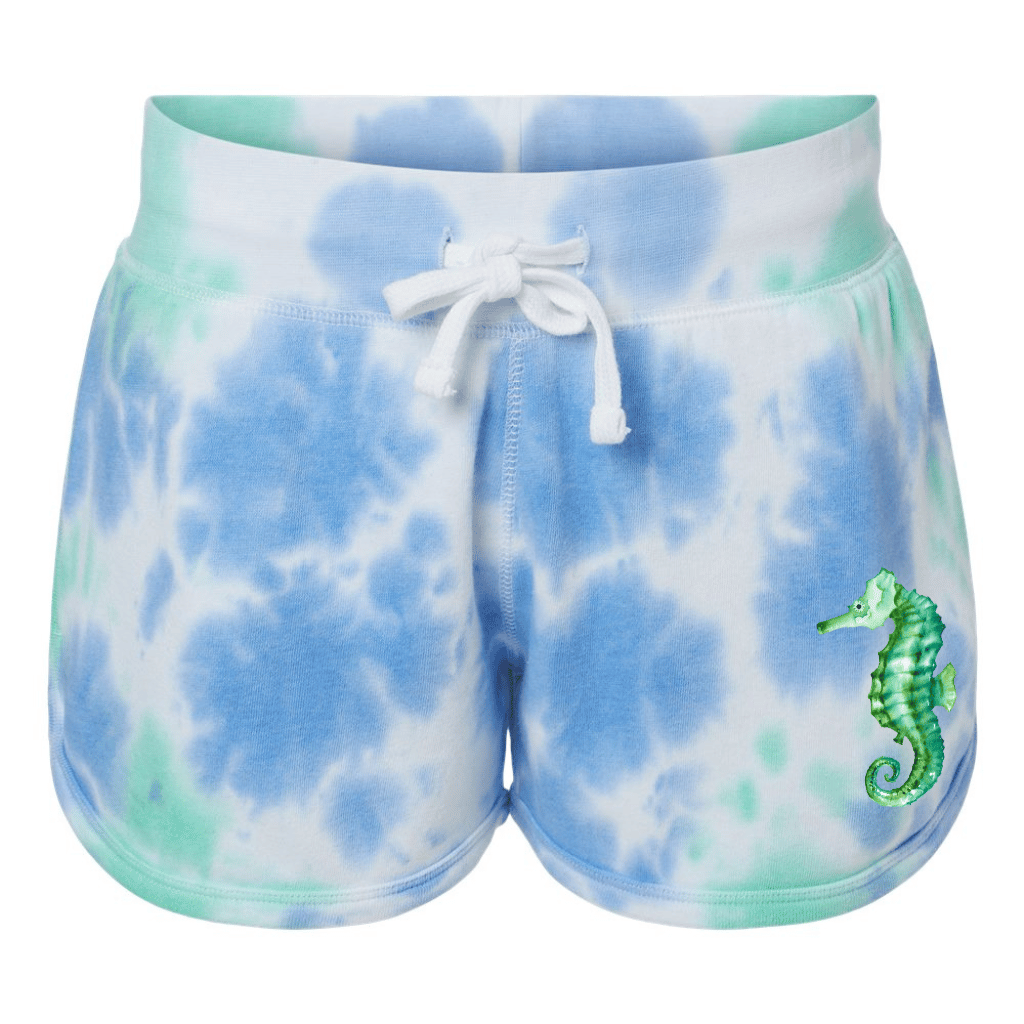 Mermaid Water Tie-Dye Shorts - Mountains & Mermaids