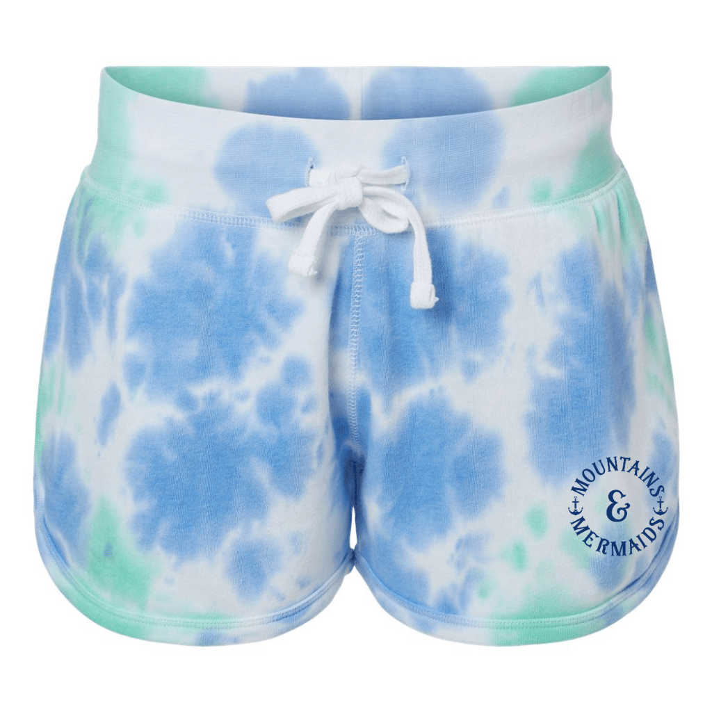 Mermaid Water Tie-Dye Shorts - Mountains & Mermaids