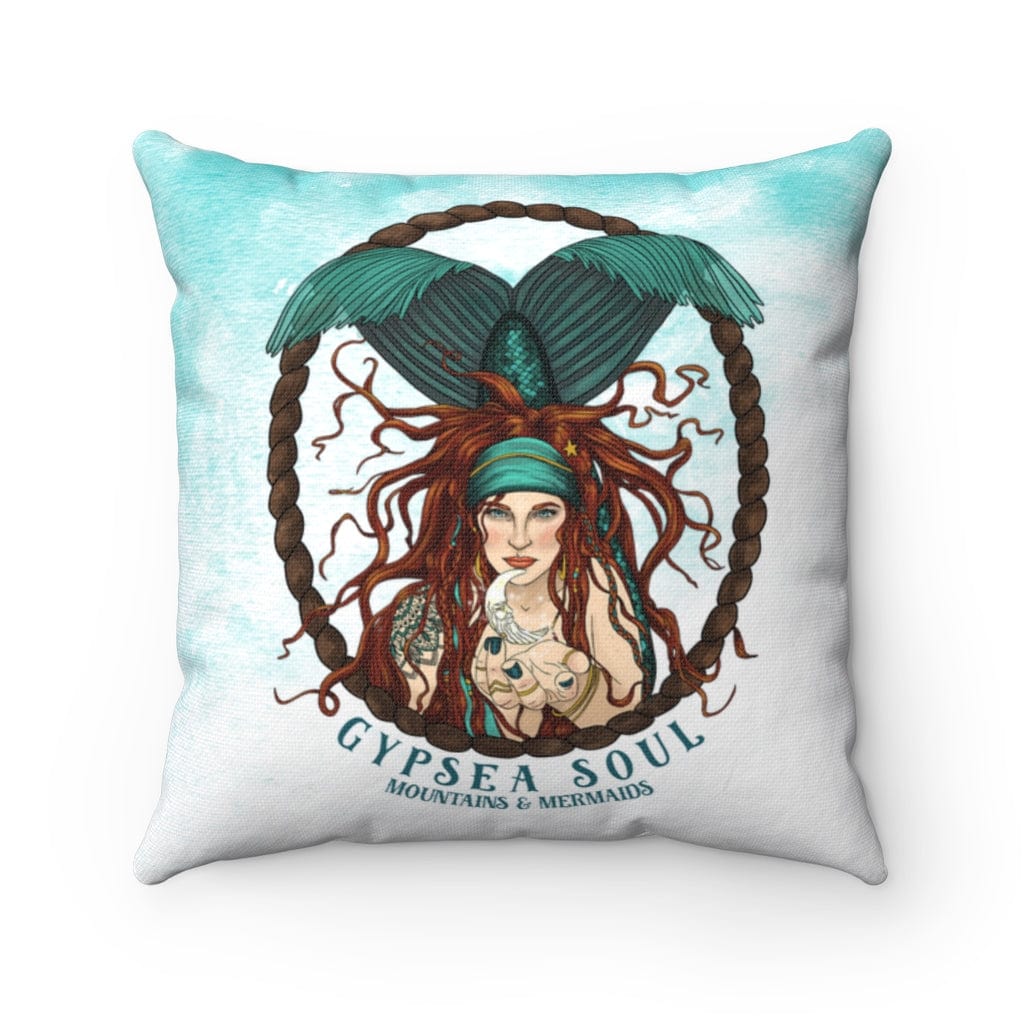Gypsea Soul Siren Square Pillow - Mountains & Mermaids