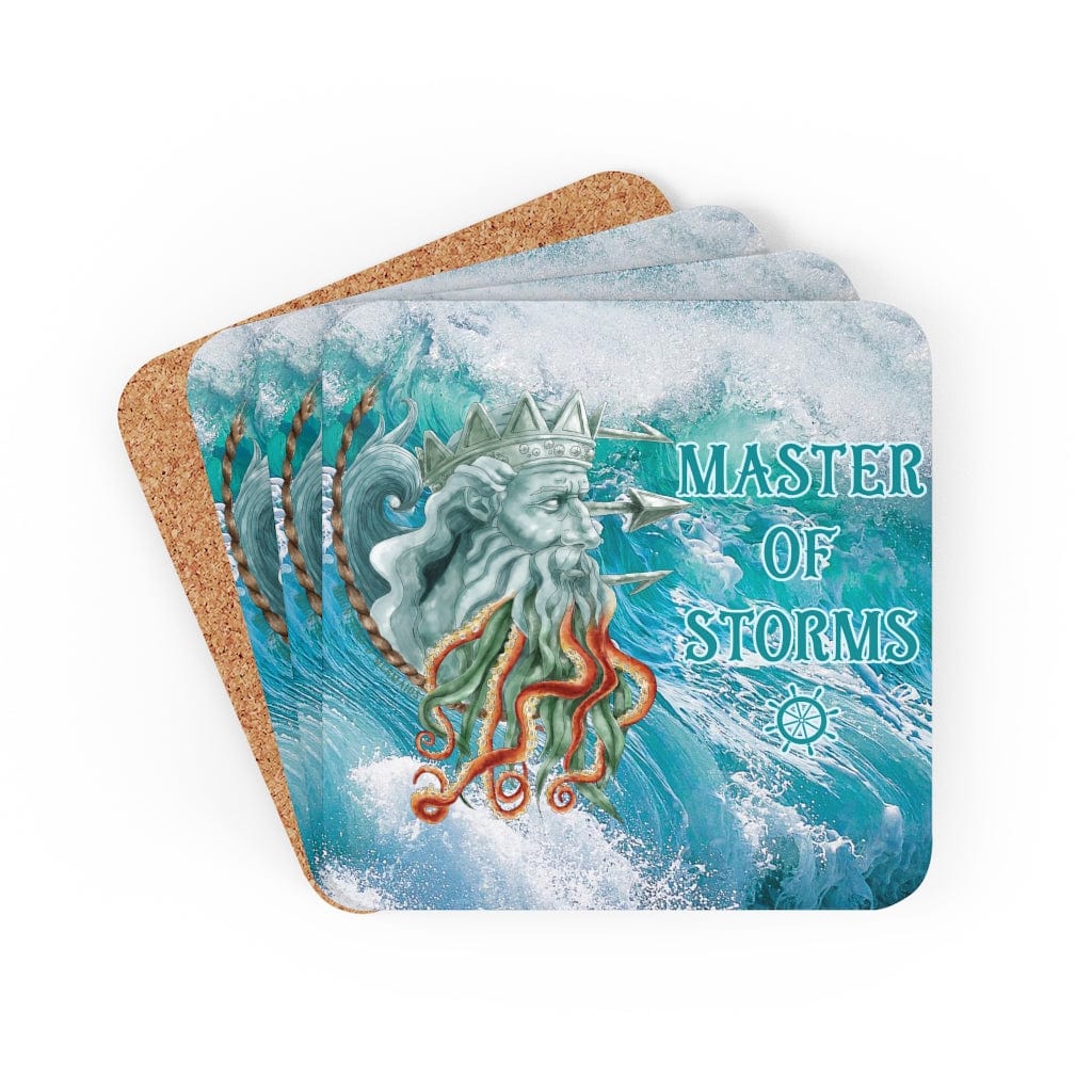 Poseidon Master Of Storms Coaster Set - Mountains & Mermaids