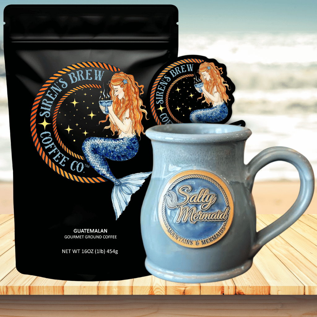 Siren&#39;s Brew Guatemalan Medium Roast Coffee Bundle - Mountains &amp; Mermaids