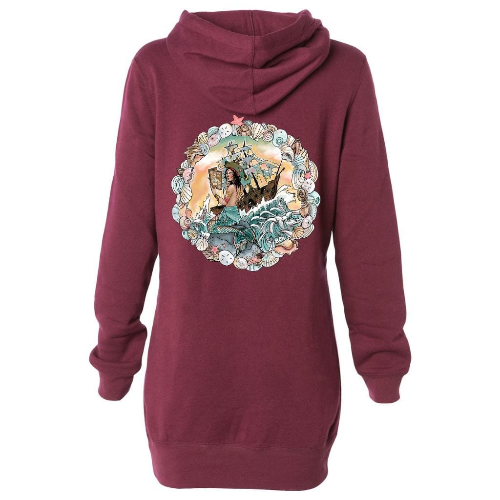 How To Be A Siren 101 Hoodie Dress - Mountains & Mermaids