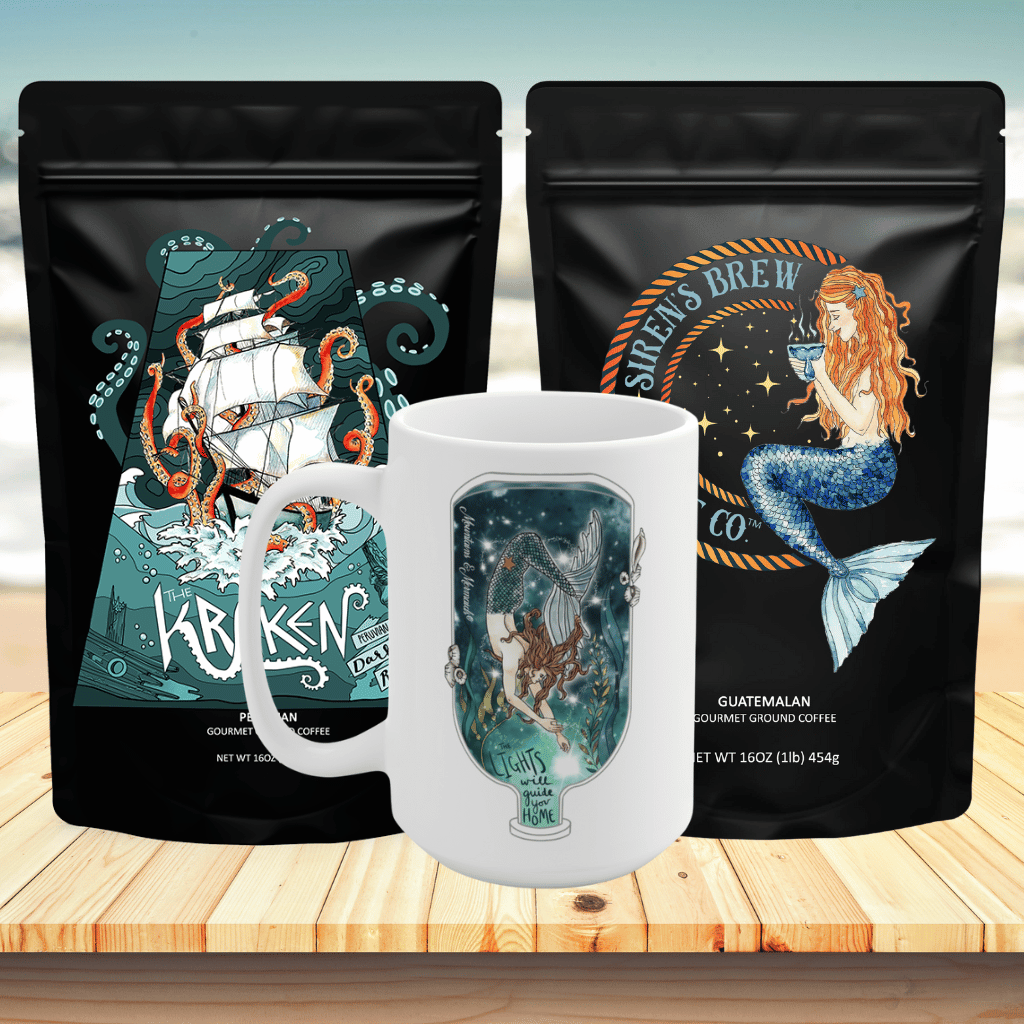 Brewing Coffee Outdoors - The Walking Mermaid