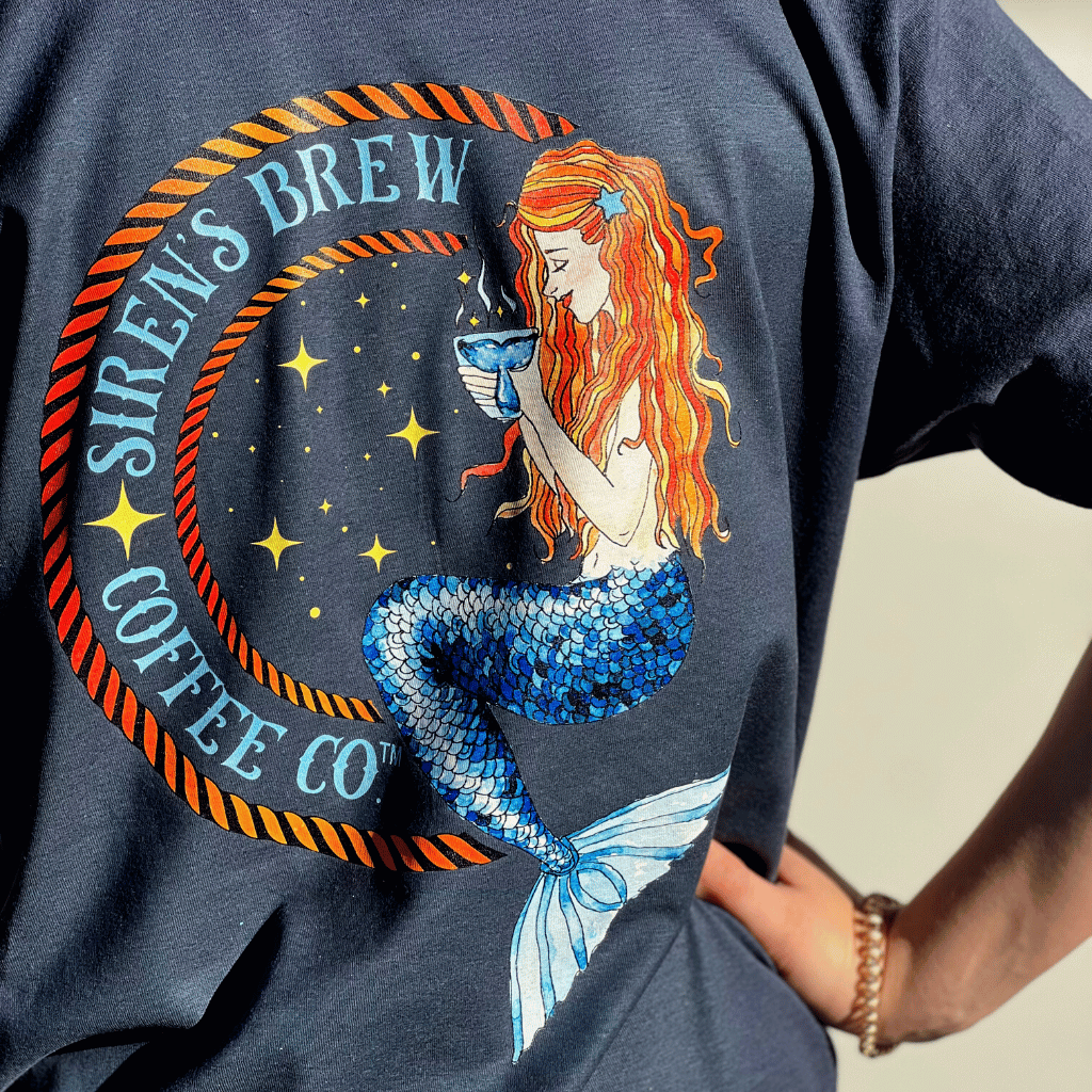 Siren's Brew Coffee Co Unisex T-Shirt - Mountains & Mermaids