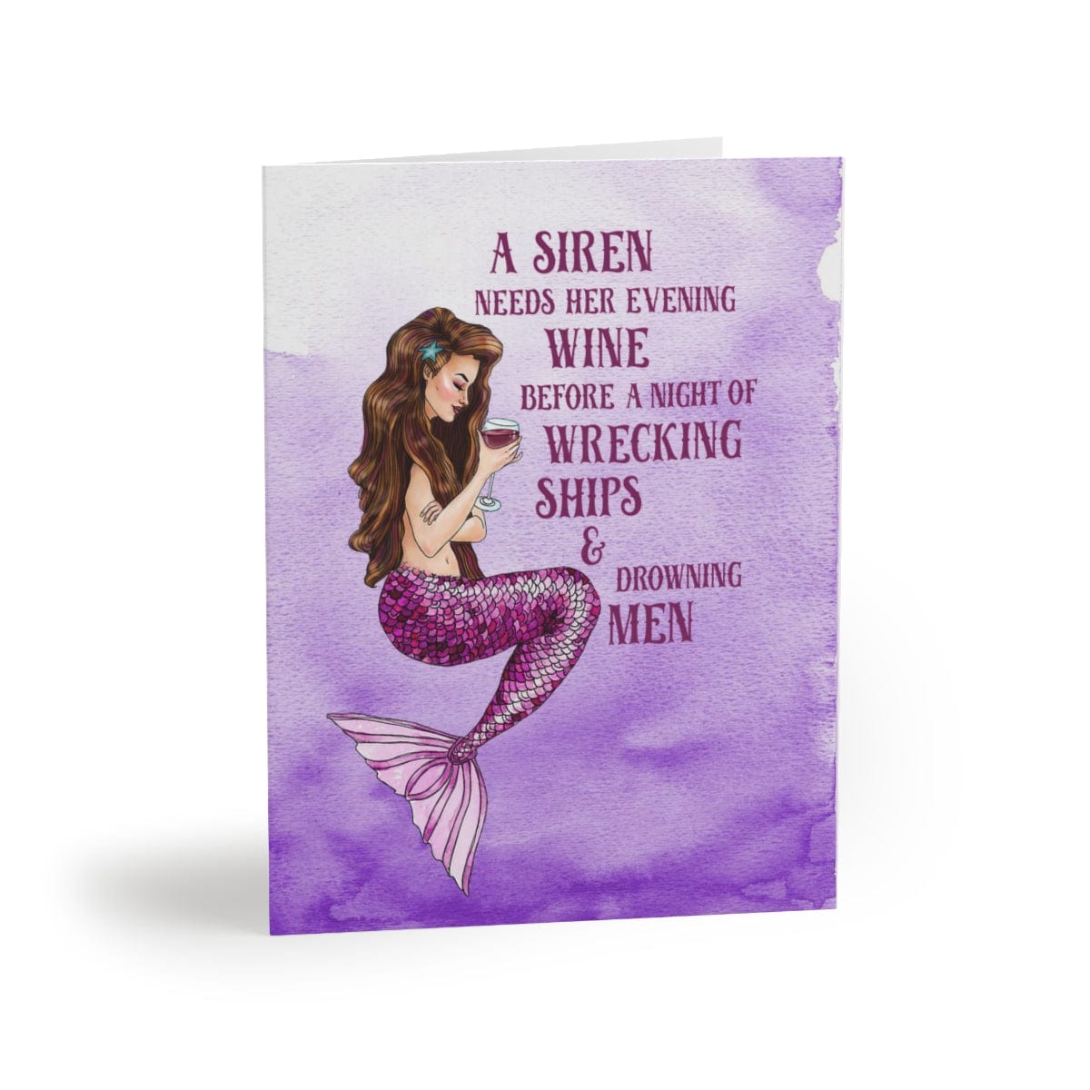Siren's Grog Greeting Card - Mountains & Mermaids