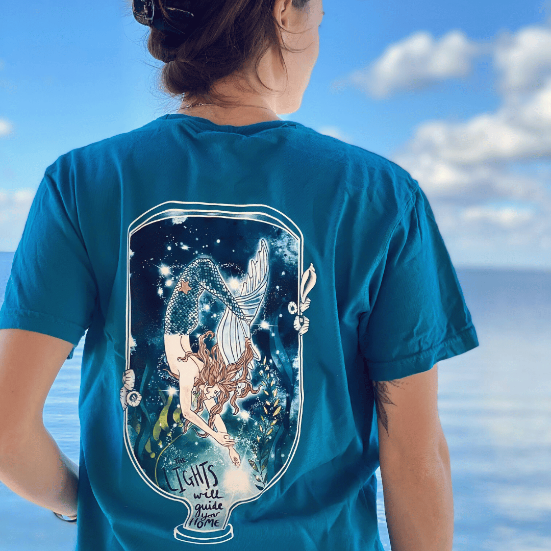 Luminary Mermaid Unisex T-Shirt - Mountains & Mermaids