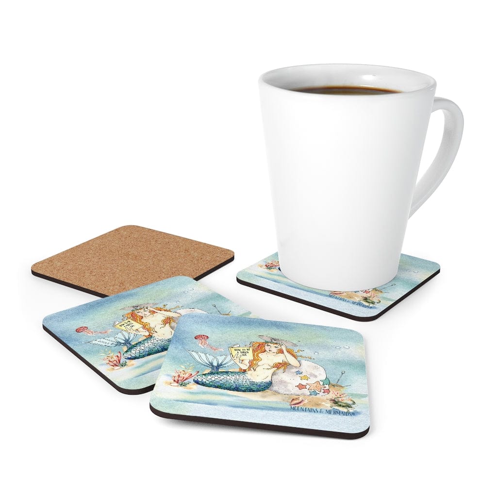 How To Be A Siren 101 Coaster Set - Mountains & Mermaids