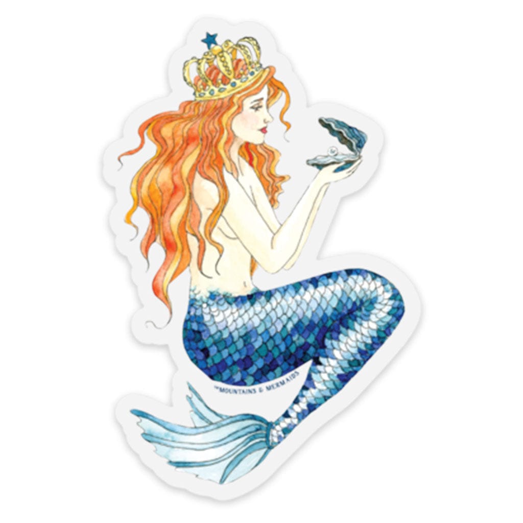 Pearl Mermaid Sticker - Mountains & Mermaids