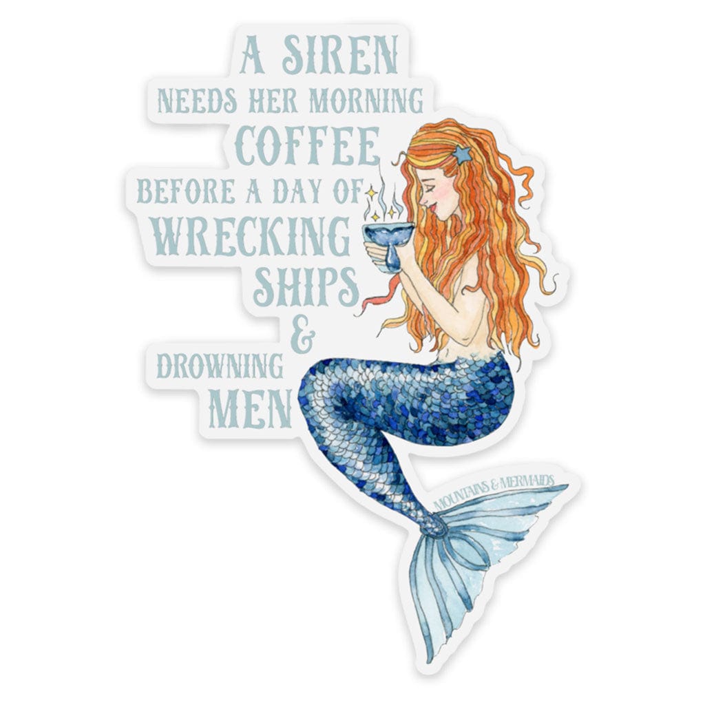 Siren's Brew Sticker - Mountains & Mermaids