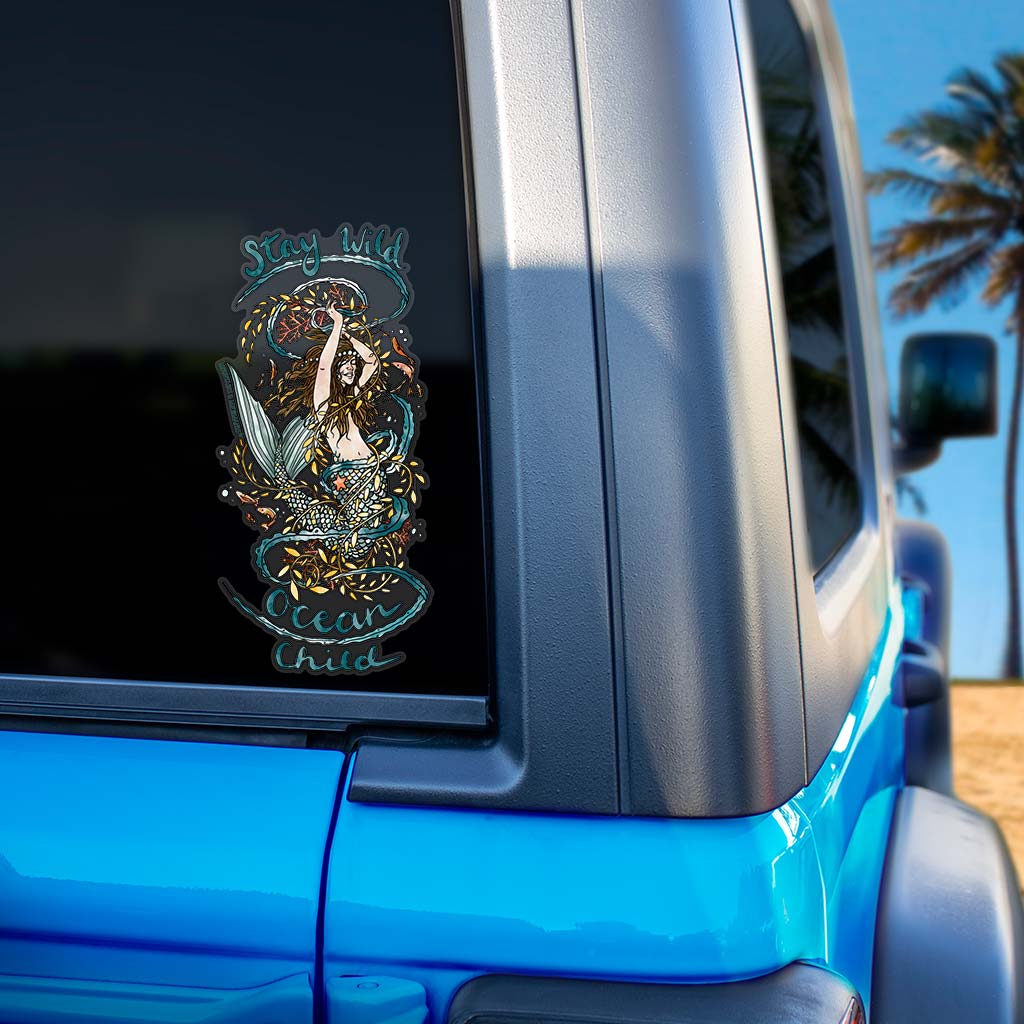 Stay Wild Ocean Child Decal - Mountains & Mermaids
