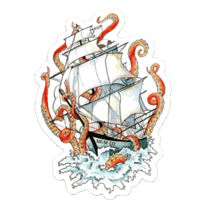 Mountains &amp; Mermaids Kraken Magnet MM141