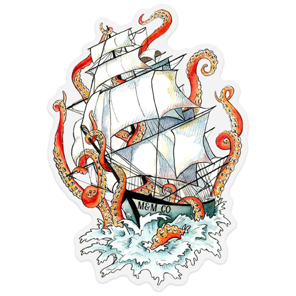 Mountains &amp; Mermaids Kraken Sticker MM145