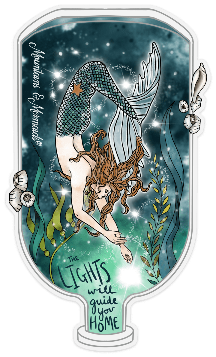 Mountains & Mermaids Luminary Mermaid Decal MM1137