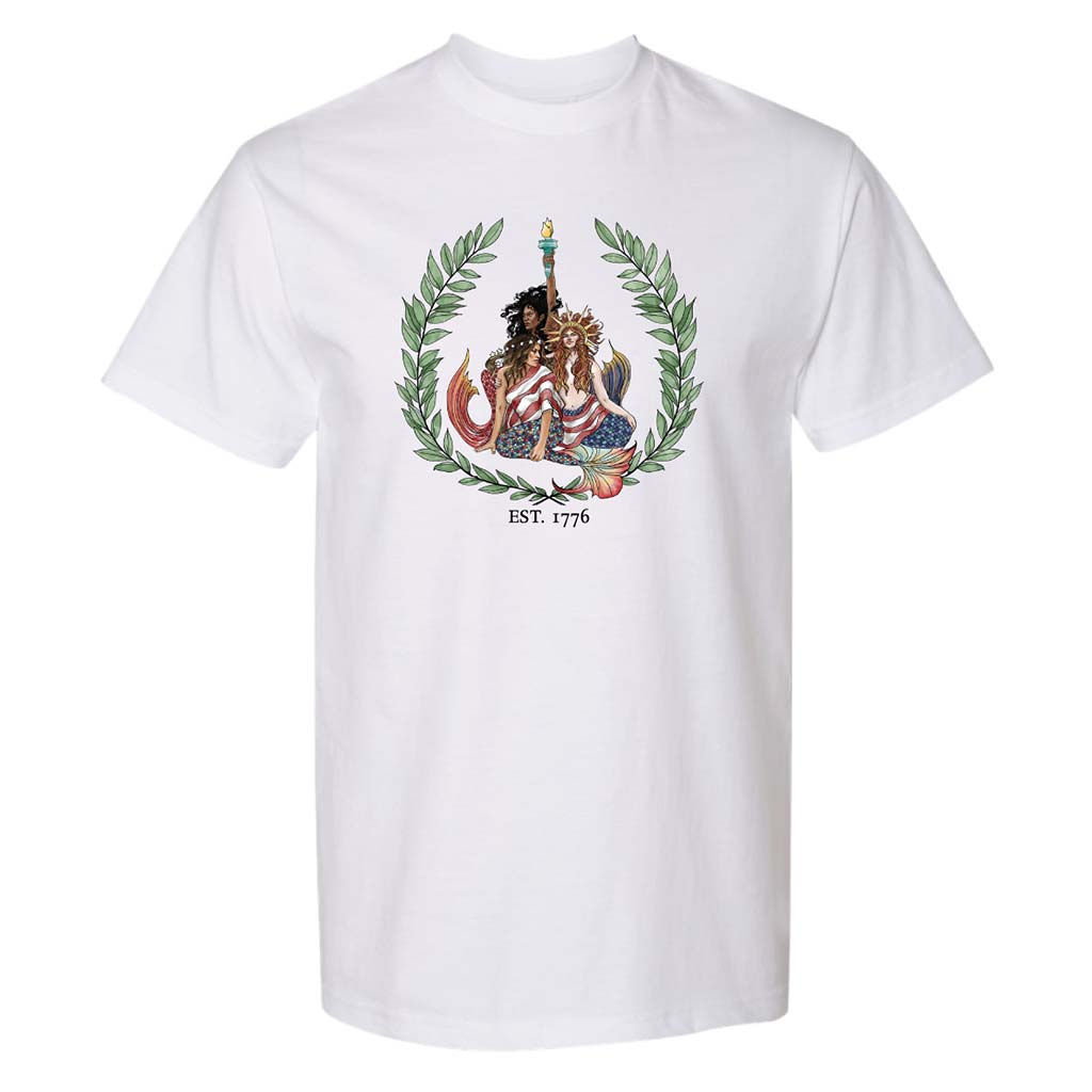 Mountains & Mermaids Mermaid For America Unisex T-Shirt Small MM738