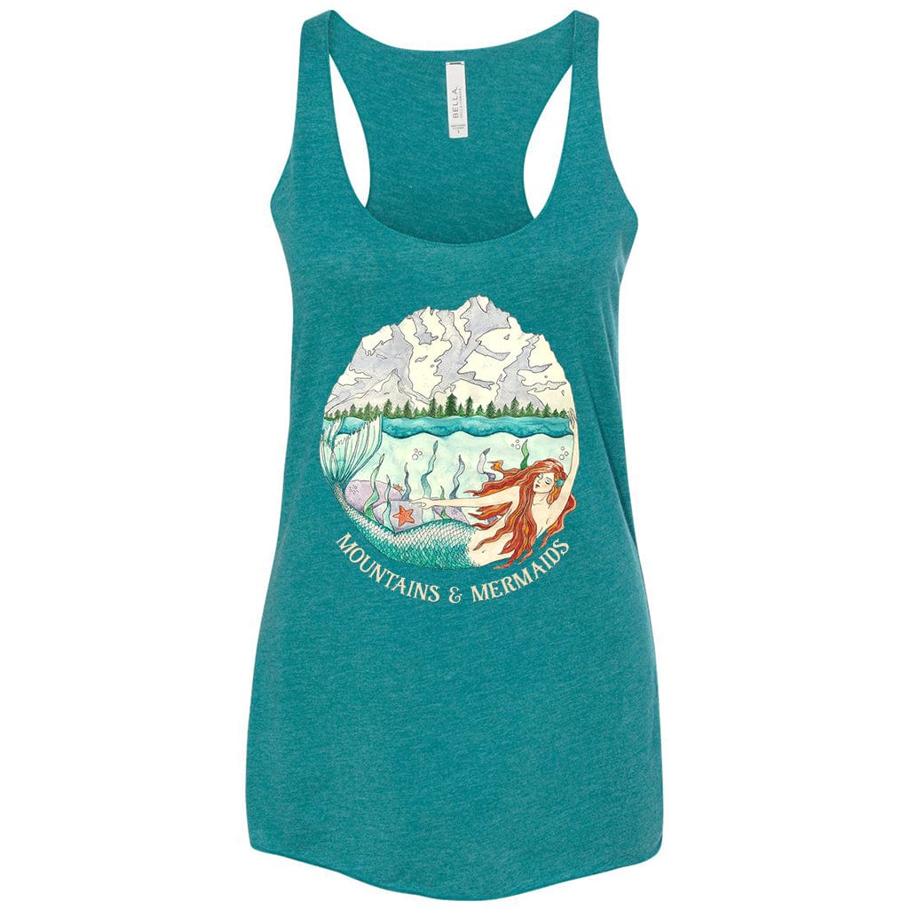 Mountains &amp; Mermaids Mountain Mermaid Racerback Tank Small MM549