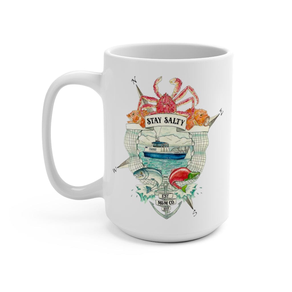 Mountains & Mermaids Stay Salty Coffee Mug 15oz MM779
