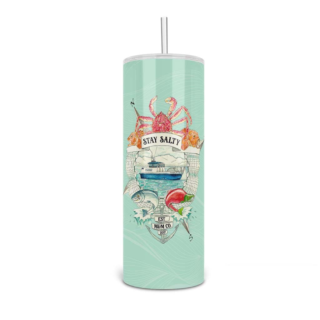Mountains & Mermaids Stay Salty PNW Insulated Tumbler MM895