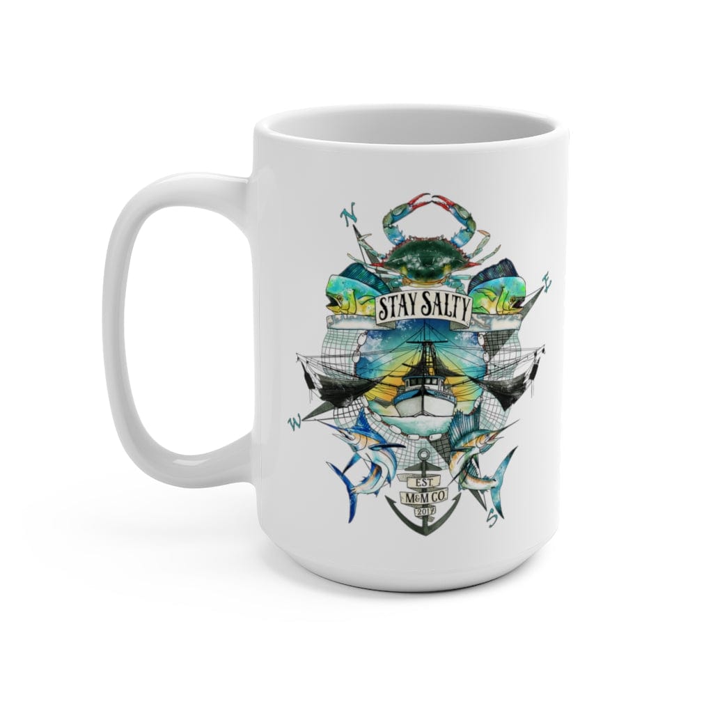 Mountains &amp; Mermaids Stay Salty Southbound Edition Coffee Mug 15oz MM788