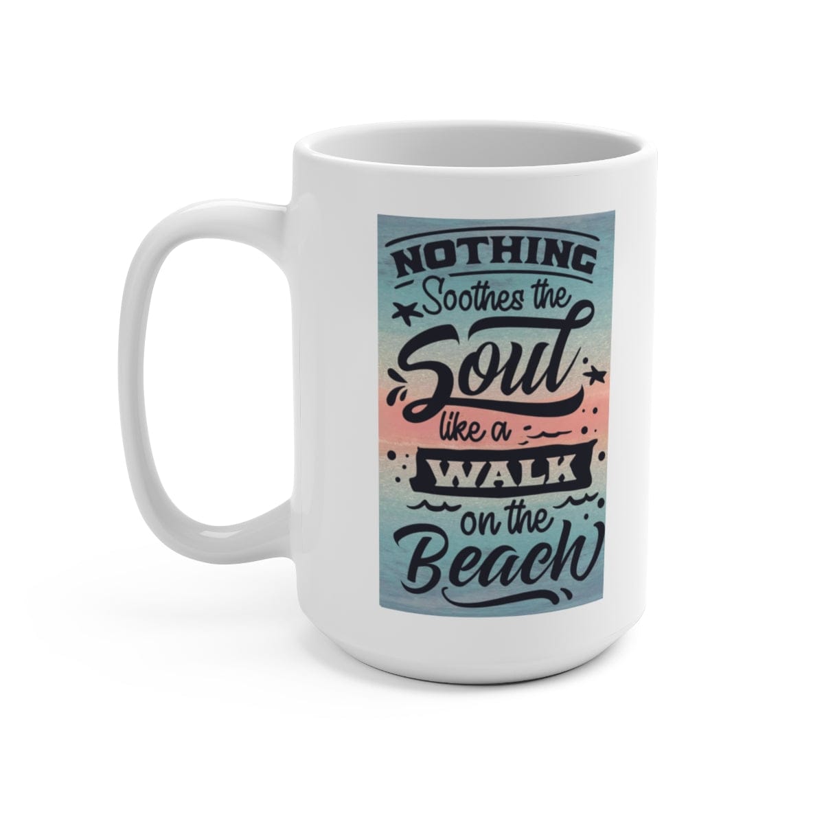 Mountains & Mermaids Walk On The Beach Coffee Mug 15oz MM931